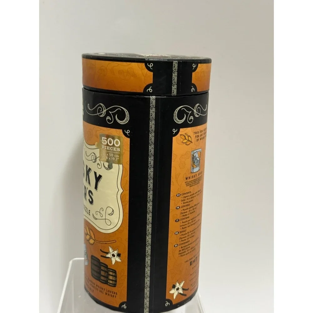 Ridley's Games Whisky Lover's 500 Piece‎ Jigsaw Puzzle in Decorative Tube New